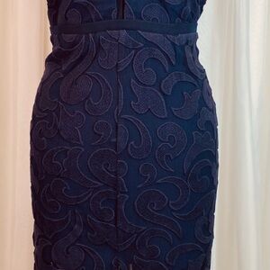 Manning Cartell Midnight Blue Sheer Laced Dress